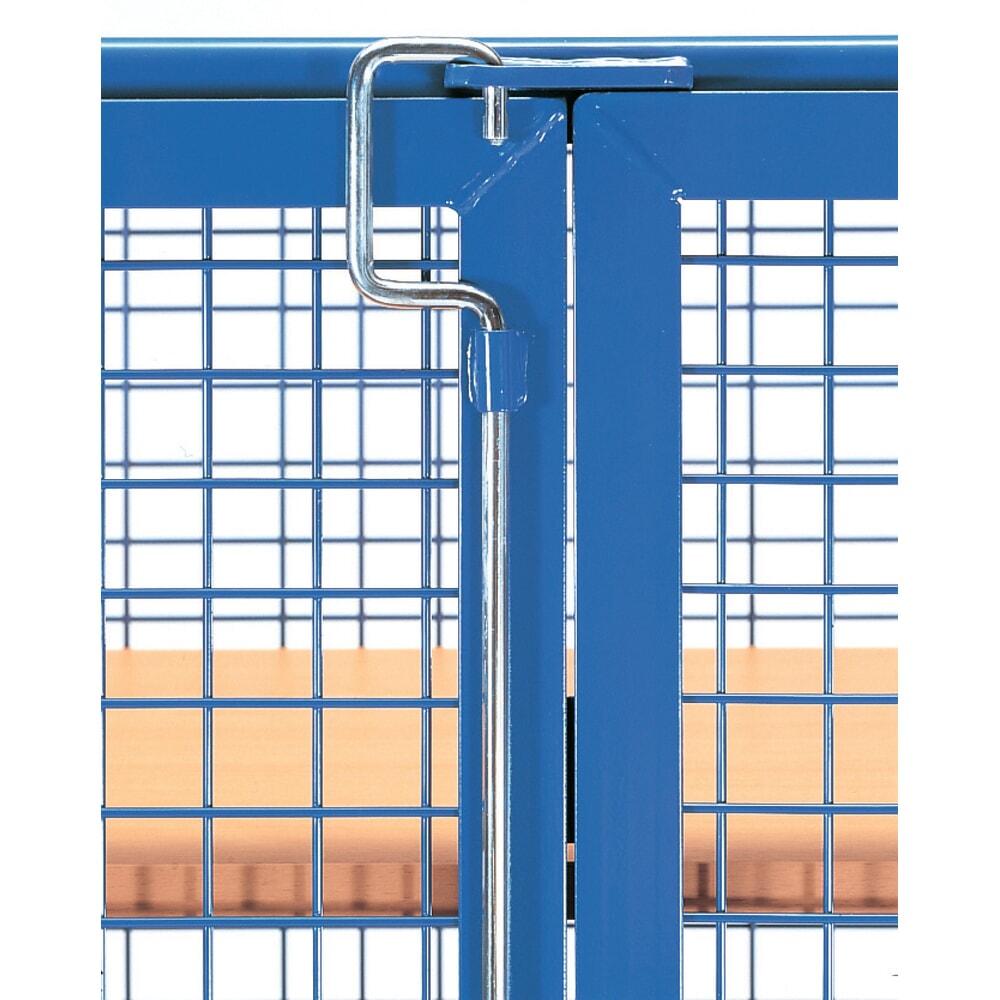 N° de l'image du produit 3 : Chariot-caisse fetra® avec parois grillagées, 4 plateaux intermédiaires, HxLxP 1 792 x 440 x 1.370 mm