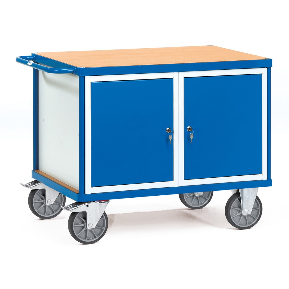 Illustration du produit: Chariot d’atelier fetra®, 2 armoires, haut. x larg. x prof. 900 x 709 x 1.200 mm