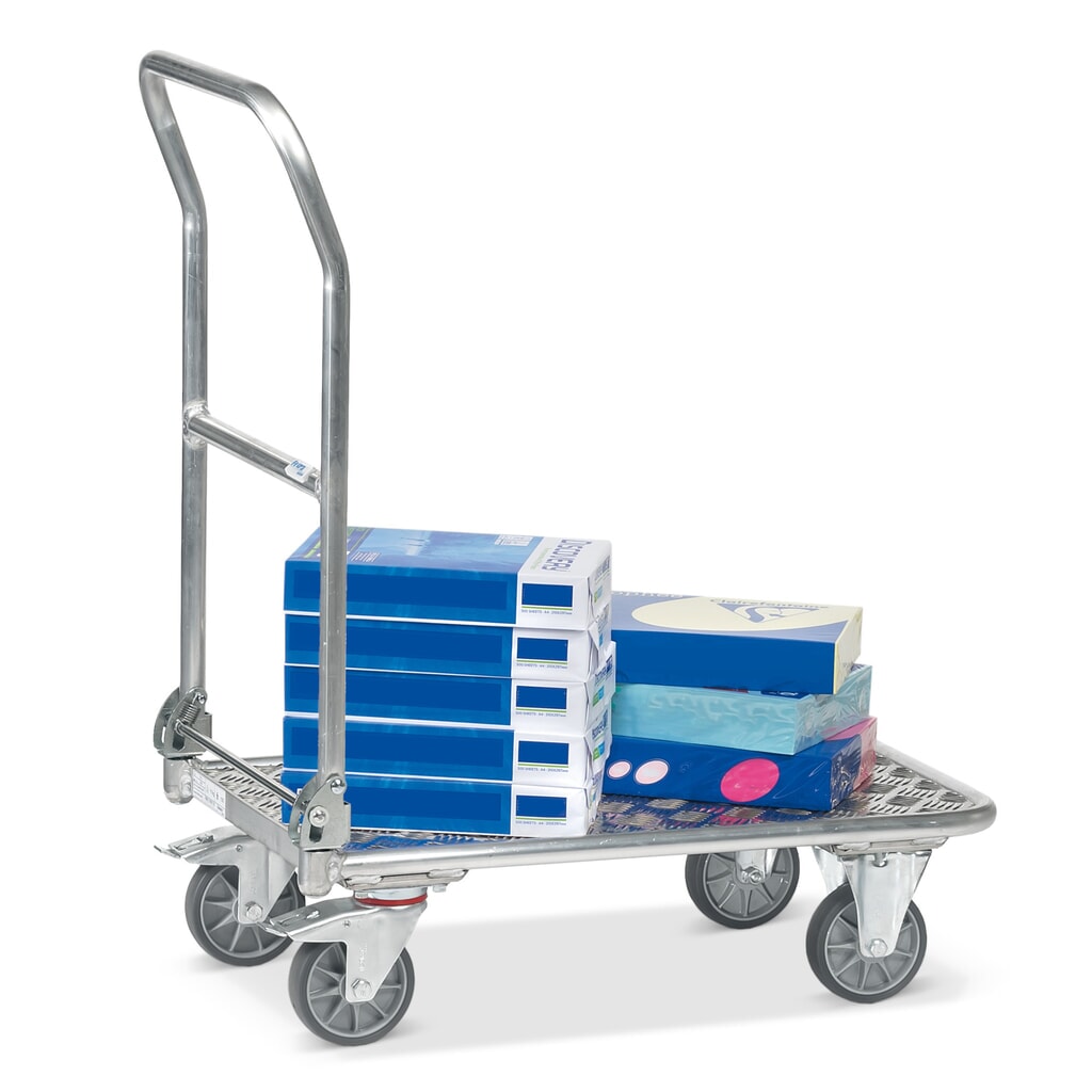 fetra® Chariot de transport en aluminium, surface de chargement lxP 450 x 720 mm N° de l'image du produit 5 : fetra® Chariot de transport en aluminium, surface de chargement lxP 450 x 720 mm