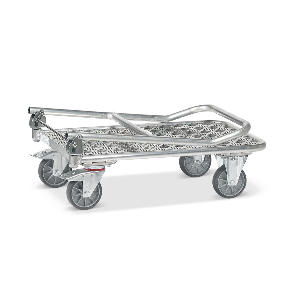 N° de l'image du produit 4 : fetra® Chariot de transport en aluminium, surface de chargement lxP 600 x 900 mm