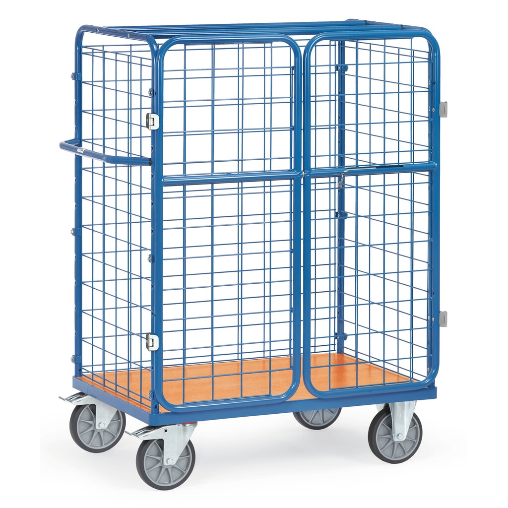N° de l'image du produit 4 : fetra® Chariot à colis, capacité de charge 600 kg, surface de chargement lxP 1 000 x 600 mm, hauteur 1 552 mm