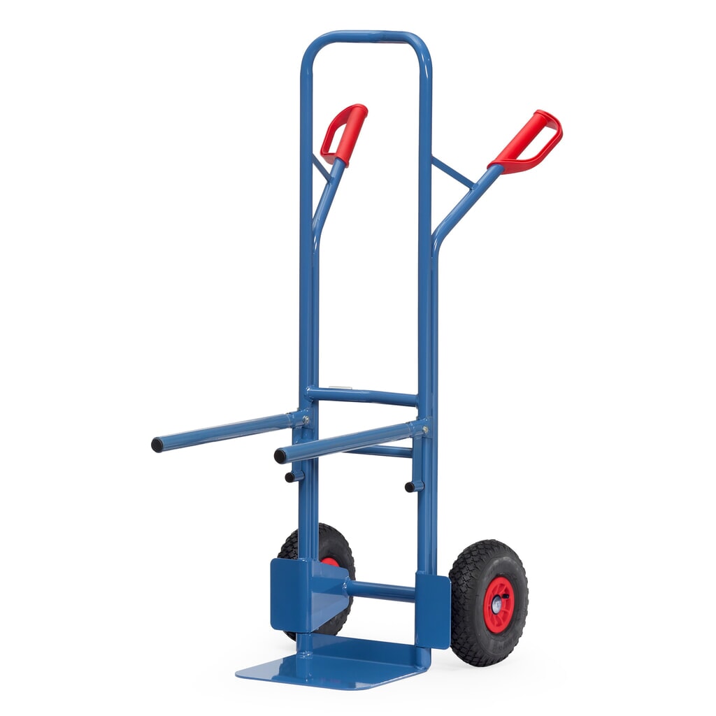 Diable pour chaises empilables fetra® en acier, cadre de support vissable, pelle LxP 320 x 250 mm, pneumatique gonflable Illustration du produit: Diable pour chaises empilables fetra® en acier, cadre de support vissable, pelle LxP 320 x 250 mm, pneumatique gonflable