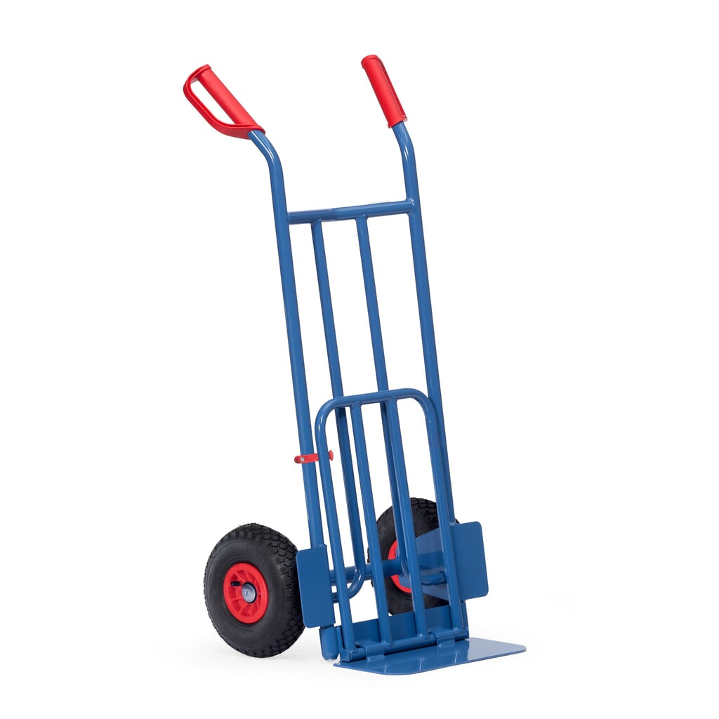 fetra® Diable à colis, avec bavette rabattable, capacité de charge 250 kg, bavette lxP 400 x 150 mm, pneumatiques gonflables N° de l'image du produit 3 : fetra® Diable à colis, avec bavette rabattable, capacité de charge 250 kg, bavette lxP 400 x 150 mm, pneumatiques gonflables