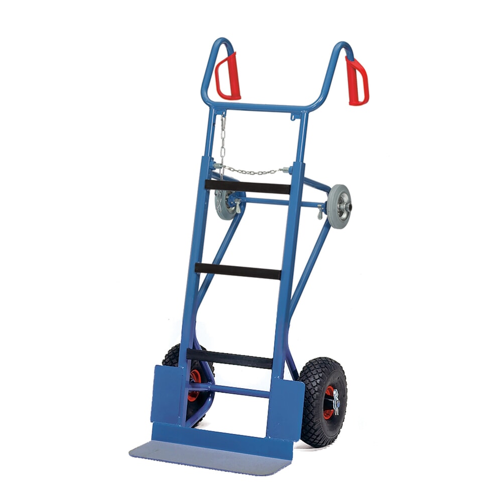 Illustration du produit: fetra® Diable pour appareils en acier, capacité de charge 400 kg, bavette lxP 550 x 190 mm