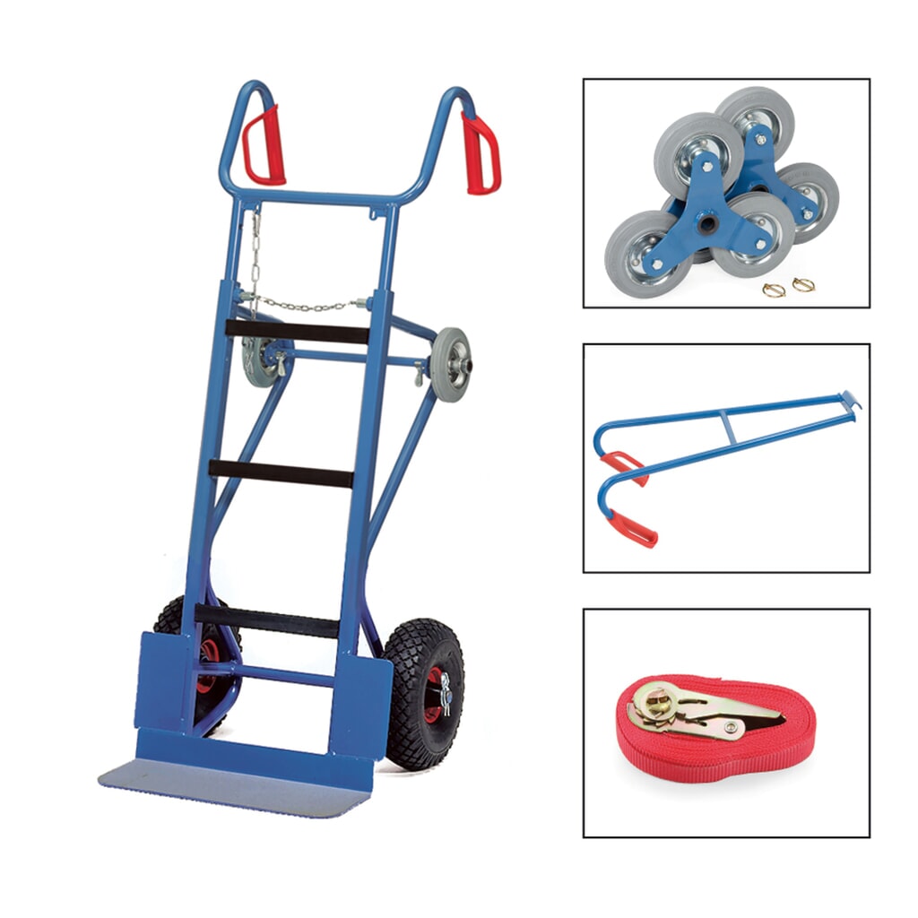 fetra® Kit complet de diable pour appareils, capacité de charge 400 kg, bavette lxP 550 x 190 mm Illustration du produit: fetra® Kit complet de diable pour appareils, capacité de charge 400 kg, bavette lxP 550 x 190 mm