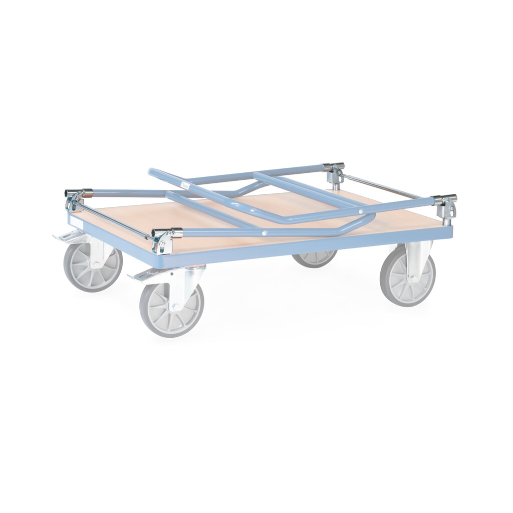 Dossiers de poussée pliables pour chariot à arceau de poussée fetra®, des deux côtés, larges 500 mm N° de l'image du produit 3 : Dossiers de poussée pliables pour chariot à arceau de poussée fetra®, des deux côtés, larges 500 mm