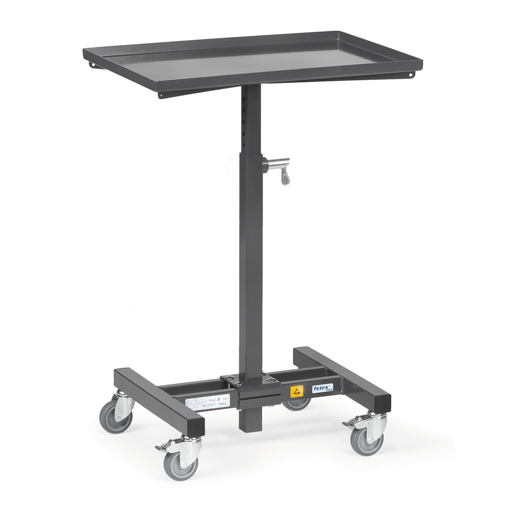 Illustration du produit: Pupitre d'atelier ESD fetra®, réglable en hauteur et non inclinable, hauteur 720-995 mm