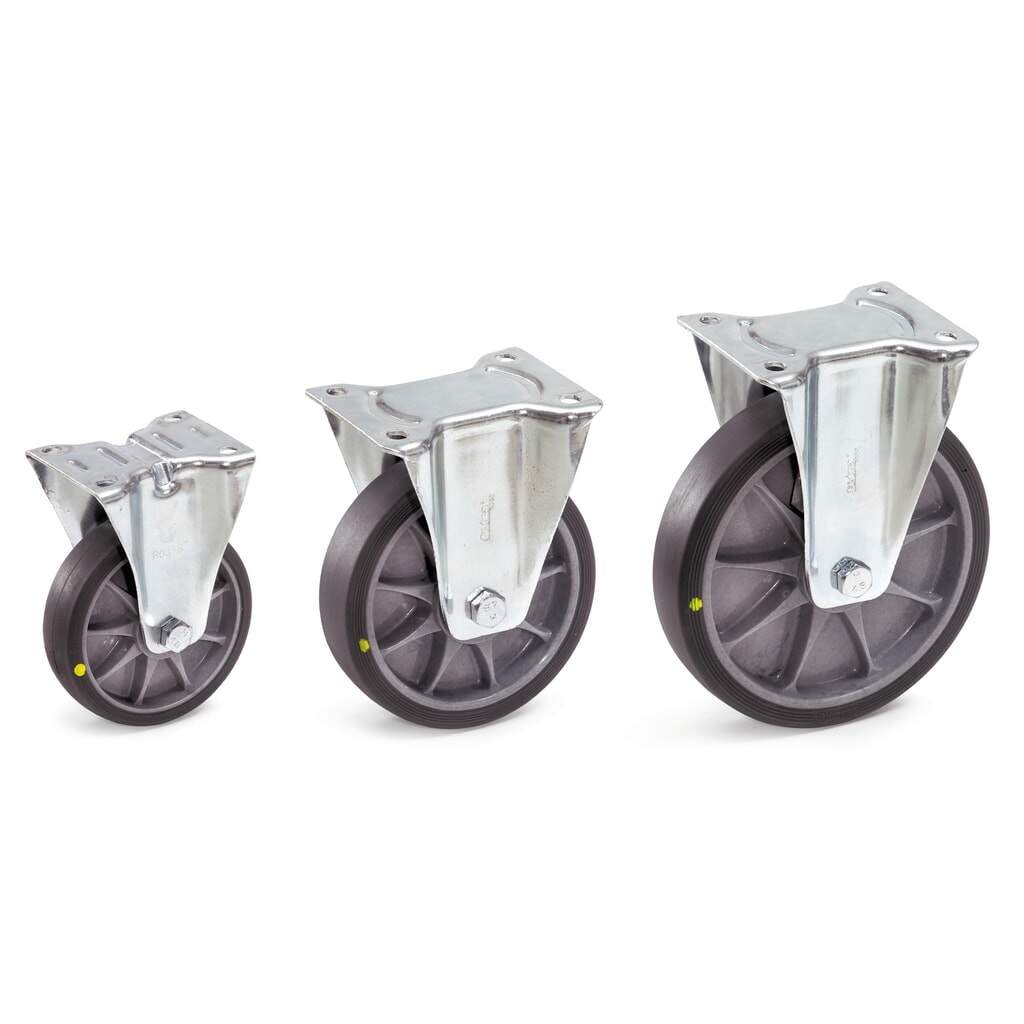 Illustration du produit: Roue fixe fetra® ESD-TPE, Ø x L 125 x 32 mm, capacité de charge 135 kg