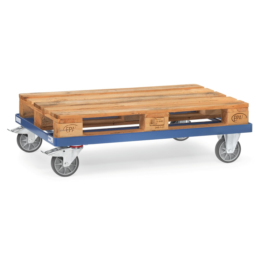 N° de l'image du produit 2 : fetra® Rouleur, capacité de charge 500 kg, pour palettes 1 200 x 800 mm, pneumatiques en TPE