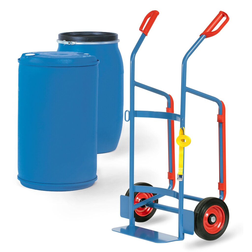 fetra® Chariot porte-fûts, capacité de charge 250 kg, pneumatiques à bandage plein Illustration du produit: fetra® Chariot porte-fûts, capacité de charge 250 kg, pneumatiques à bandage plein