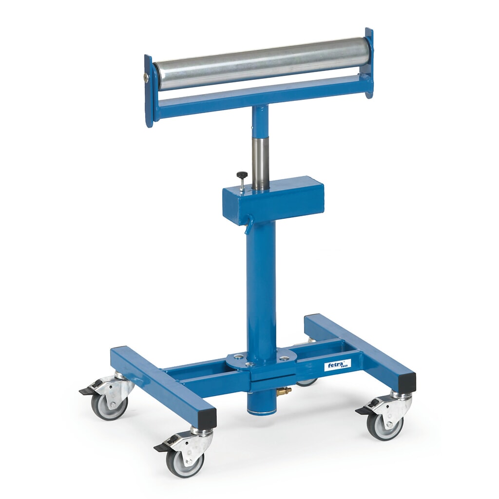 fetra® Support à rouleaux avec ressort à gaz, capacité de charge 150 kg, hauteur 780-1 130 mm Illustration du produit: fetra® Support à rouleaux avec ressort à gaz, capacité de charge 150 kg, hauteur 780-1 130 mm