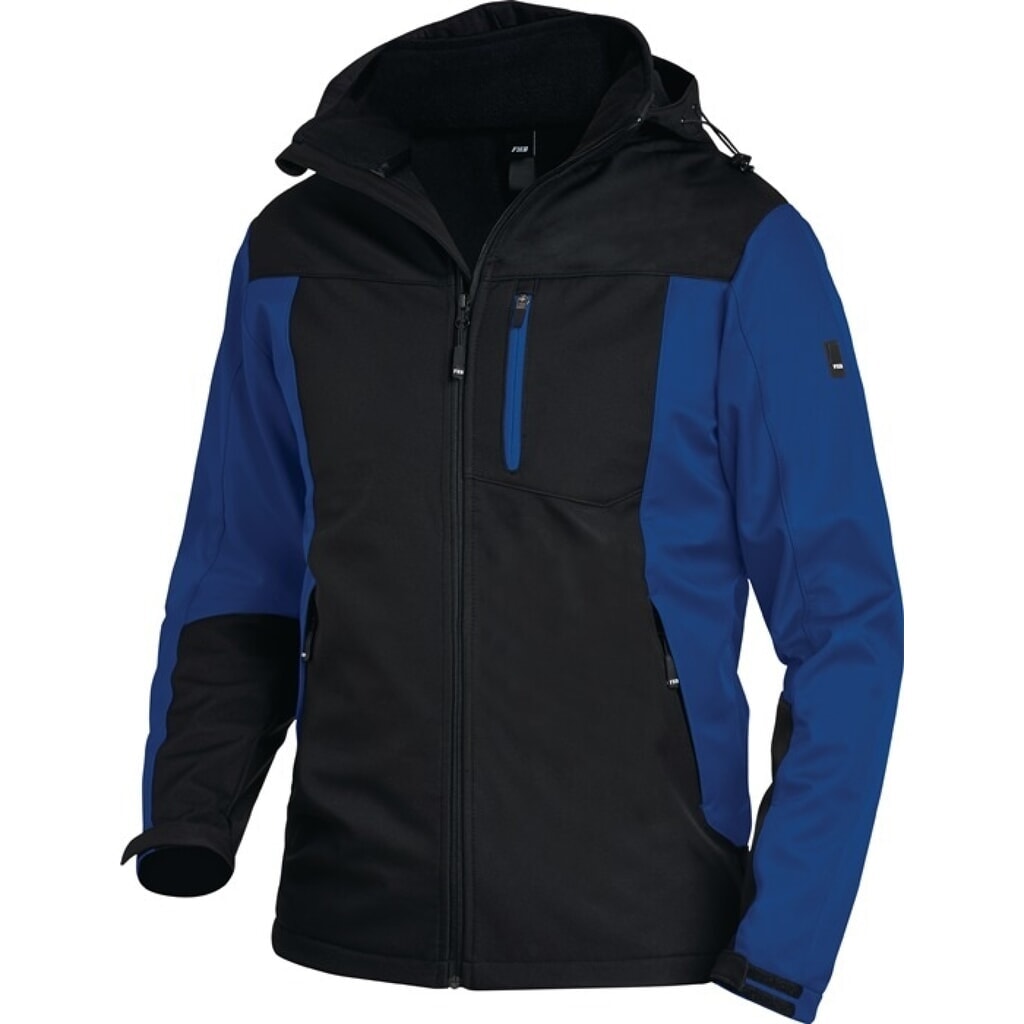 FHB Softshelljacke JANNIK, royal/schwarz, Größe L Illustration du produit: FHB Softshelljacke JANNIK, royal/schwarz, Größe L