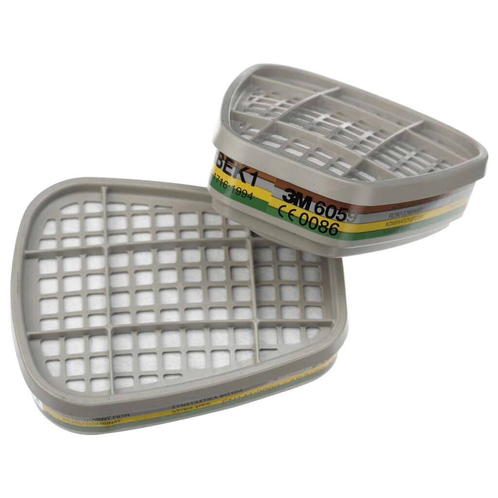 Filtre à gaz et combiné pour masque spécial gaz et vapeurs 3M™, ABEK1 Illustration du produit: Filtre à gaz et combiné pour masque spécial gaz et vapeurs 3M™, ABEK1