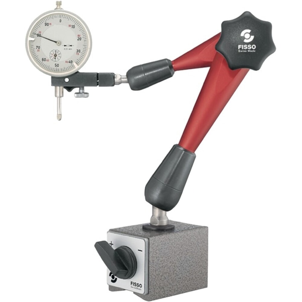 Illustration du produit: FISSO Magnetmessstativ STRATO-LINE, Haftkraft 900 N, Aktionsradius 330 mm Gesamthöhe 444 mm