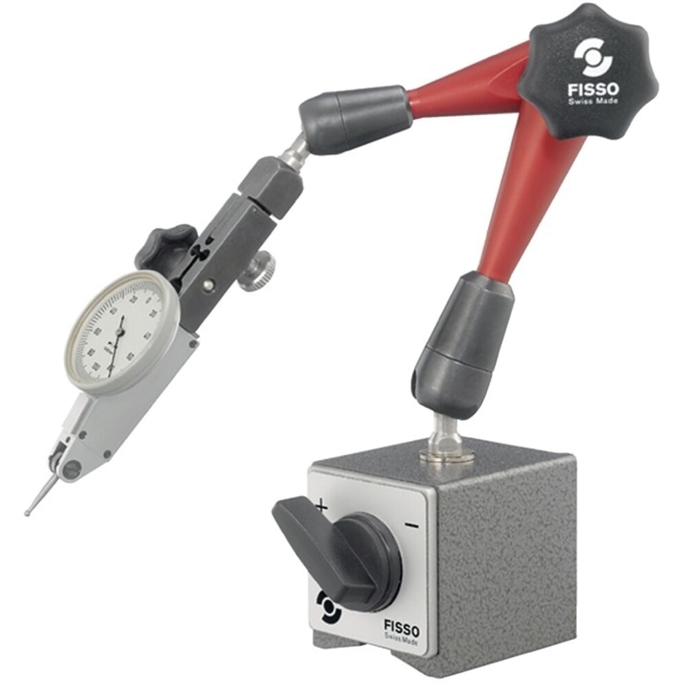 Illustration du produit: FISSO Magnetmessstativ STRATO-LINE, Haftkraft 750 N, Aktionsradius 280 mm Gesamthöhe 390 mm