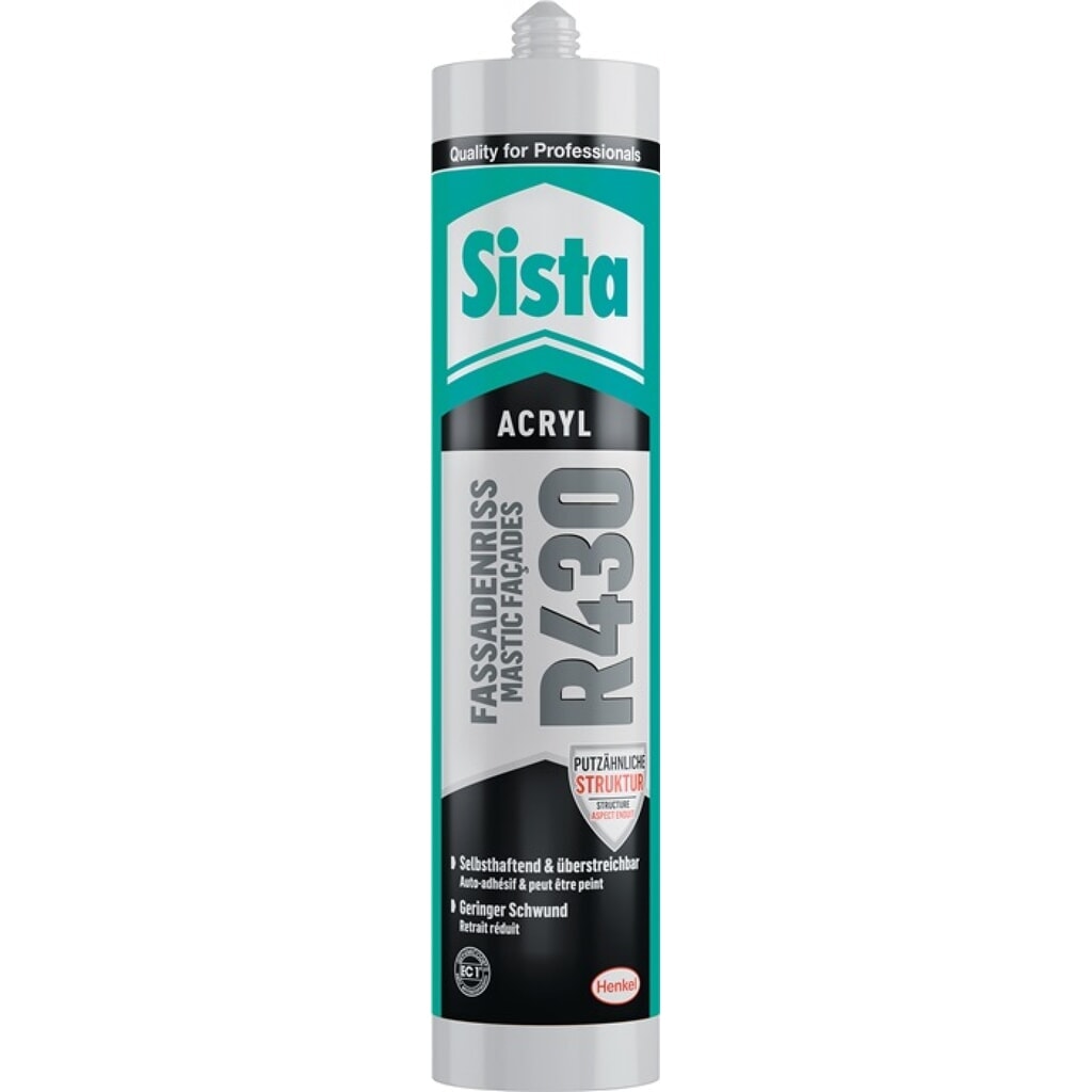 Acrylique R430 fente de façade 300 ml blanc cassé cartouche SISTA Illustration du produit: Acrylique R430 fente de façade 300 ml blanc cassé cartouche SISTA