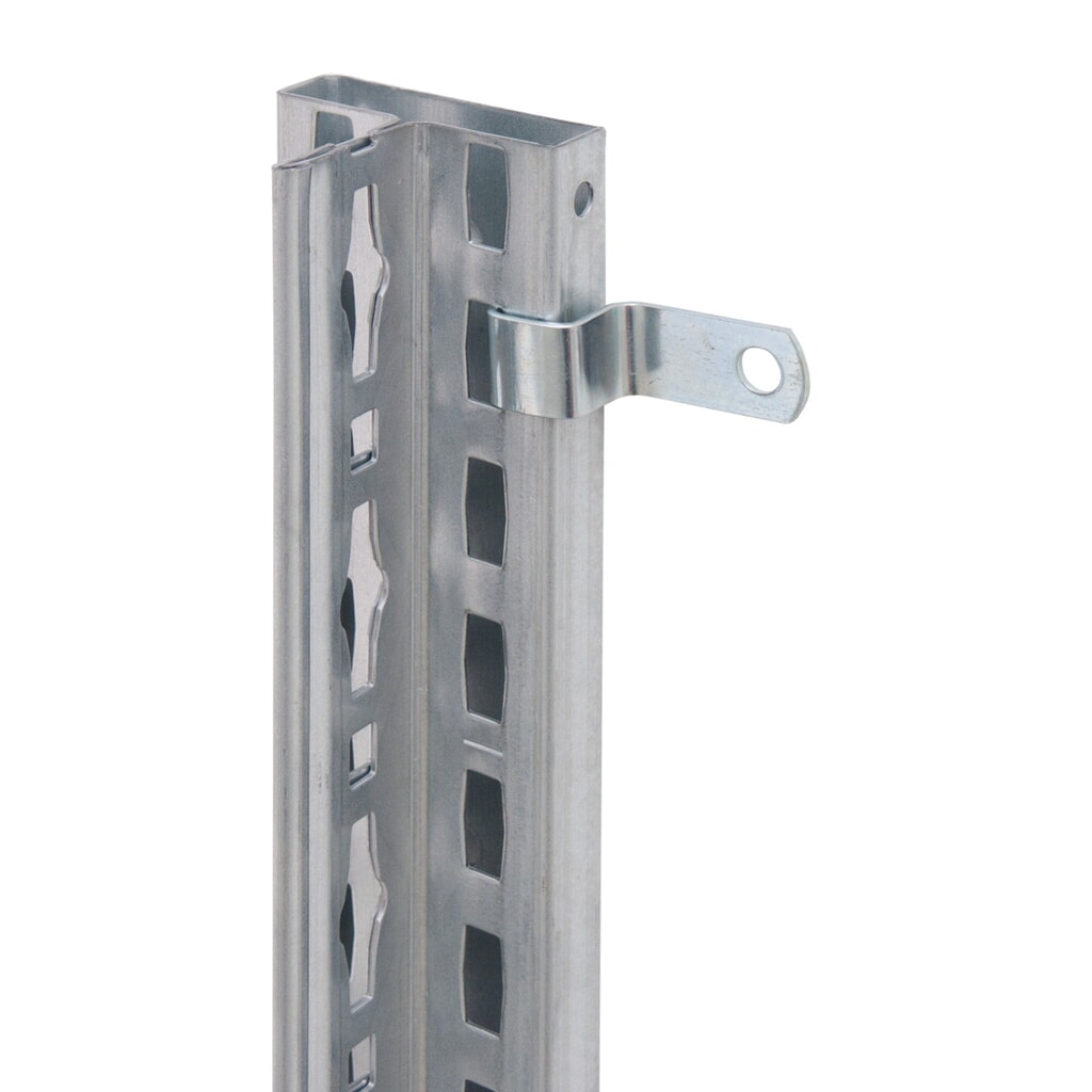 Fixation murale pour rayonnage à dossiers / tablettes SCHULTE avec système enfichable, version horizontale N° de l'image du produit 2 : Fixation murale pour rayonnage à dossiers / tablettes SCHULTE avec système enfichable, version horizontale
