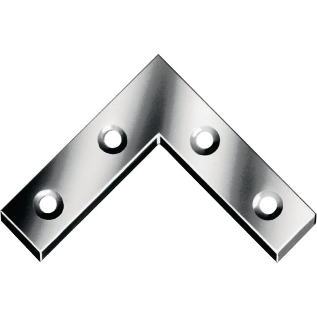 Illustration du produit: Flachwinkel L.75x75mm B.12mm S.1,5mm STA blau verz.VORMANN