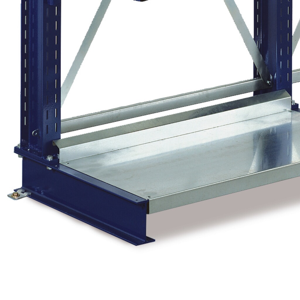 Fond de socle pour rayonnage Cantilever META, TK 500 kg, profondeur 500 mm Illustration du produit: Fond de socle pour rayonnage Cantilever META, TK 500 kg, profondeur 500 mm