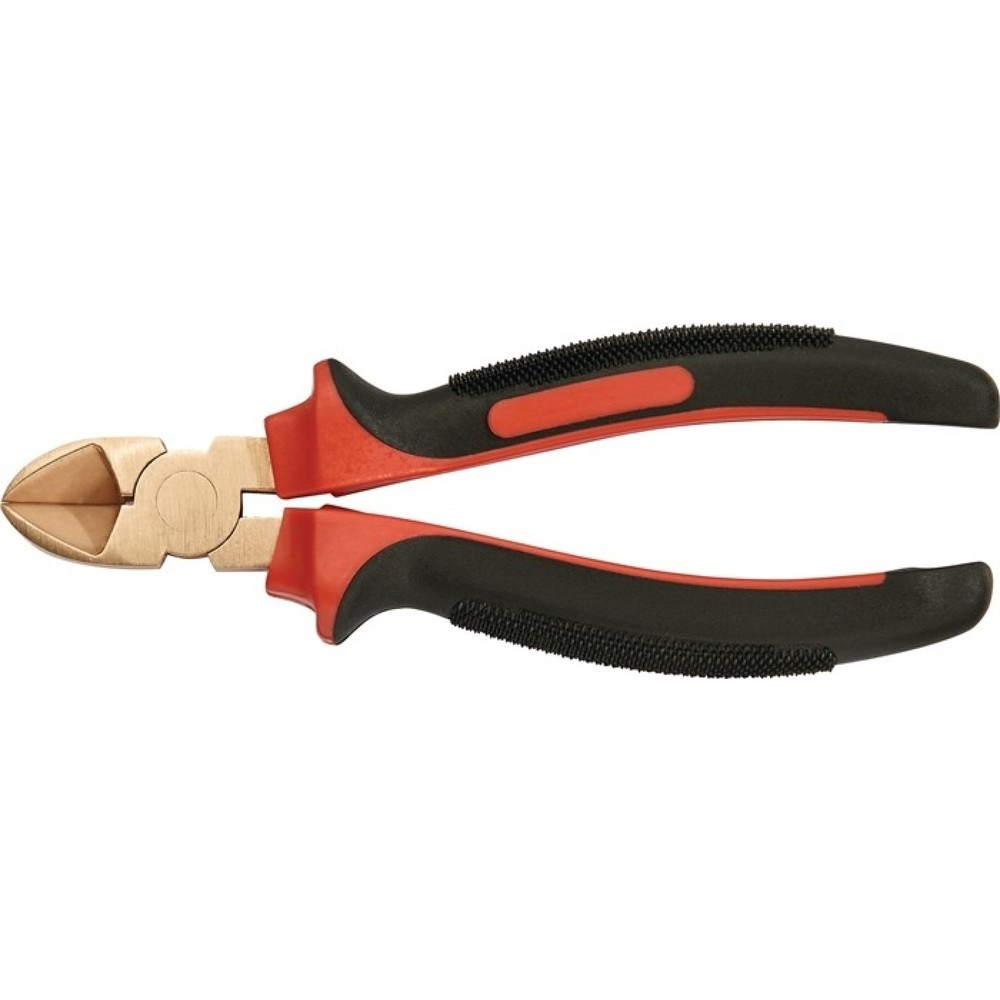 Illustration du produit: Pince coupante diagonale longueur 165 mm gaines multicomposant sans étincelles E