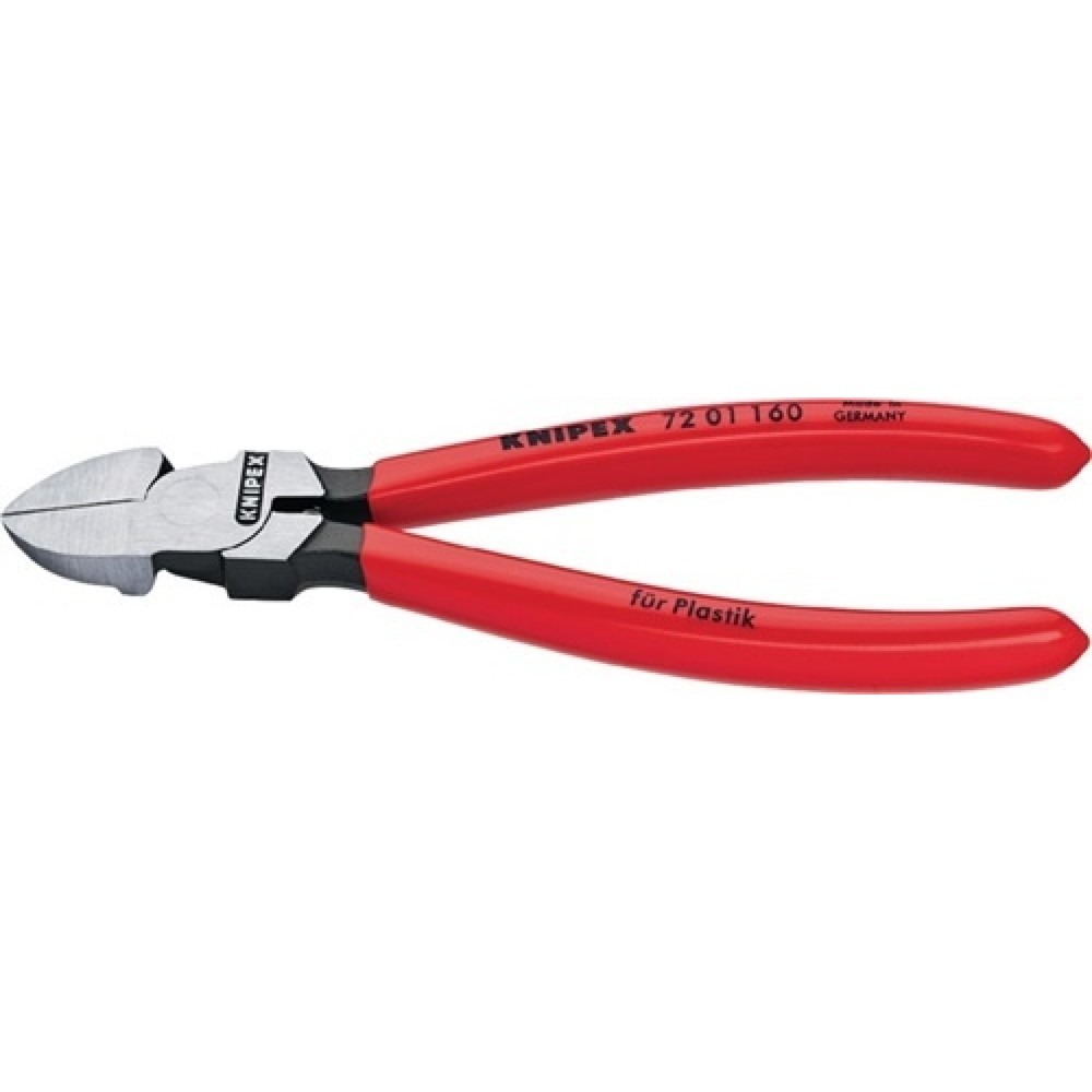 Illustration du produit: Pince coupante diagonale pour plastique longueur totale 125 mm droit gaines mult