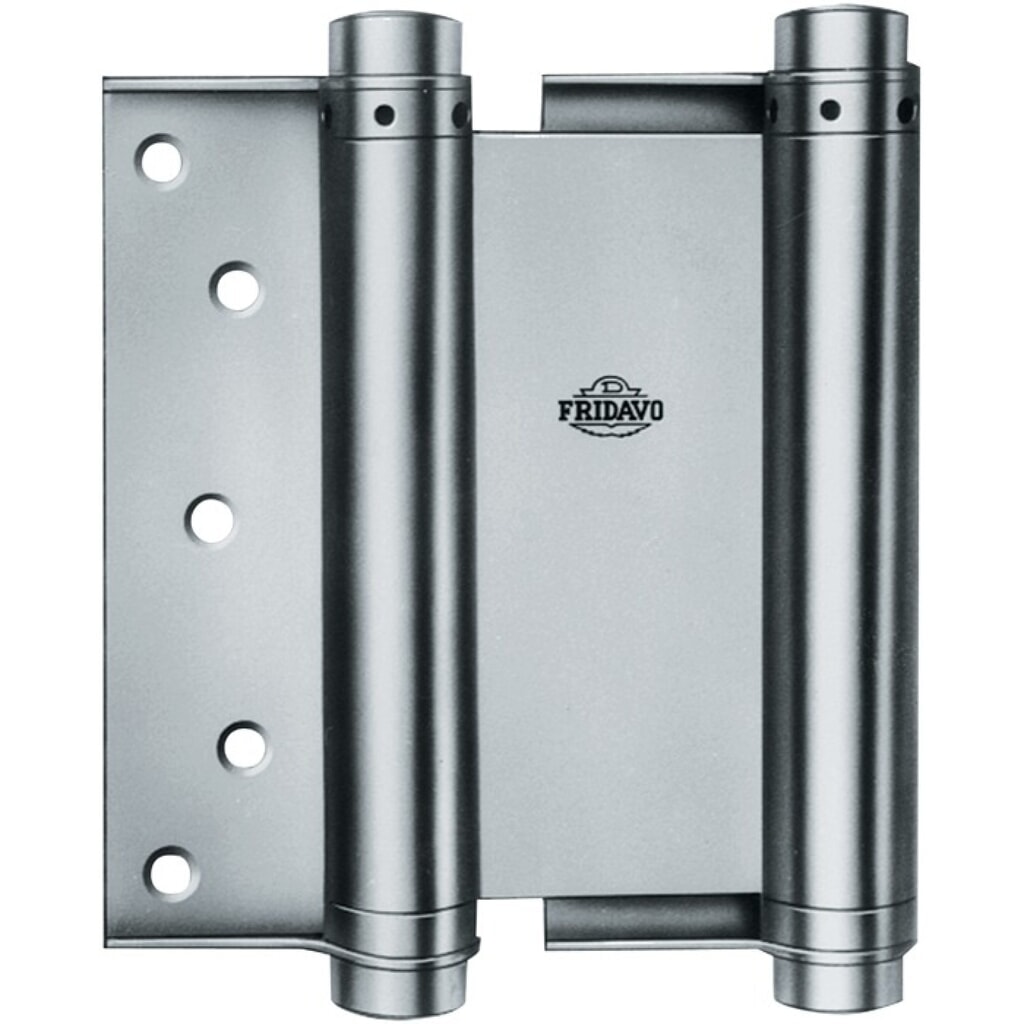 Illustration du produit: FRIDAVO Spiralfederpendeltürband Modell M, Größe 30 100 mm, Stahl blank, doppelt wirkend
