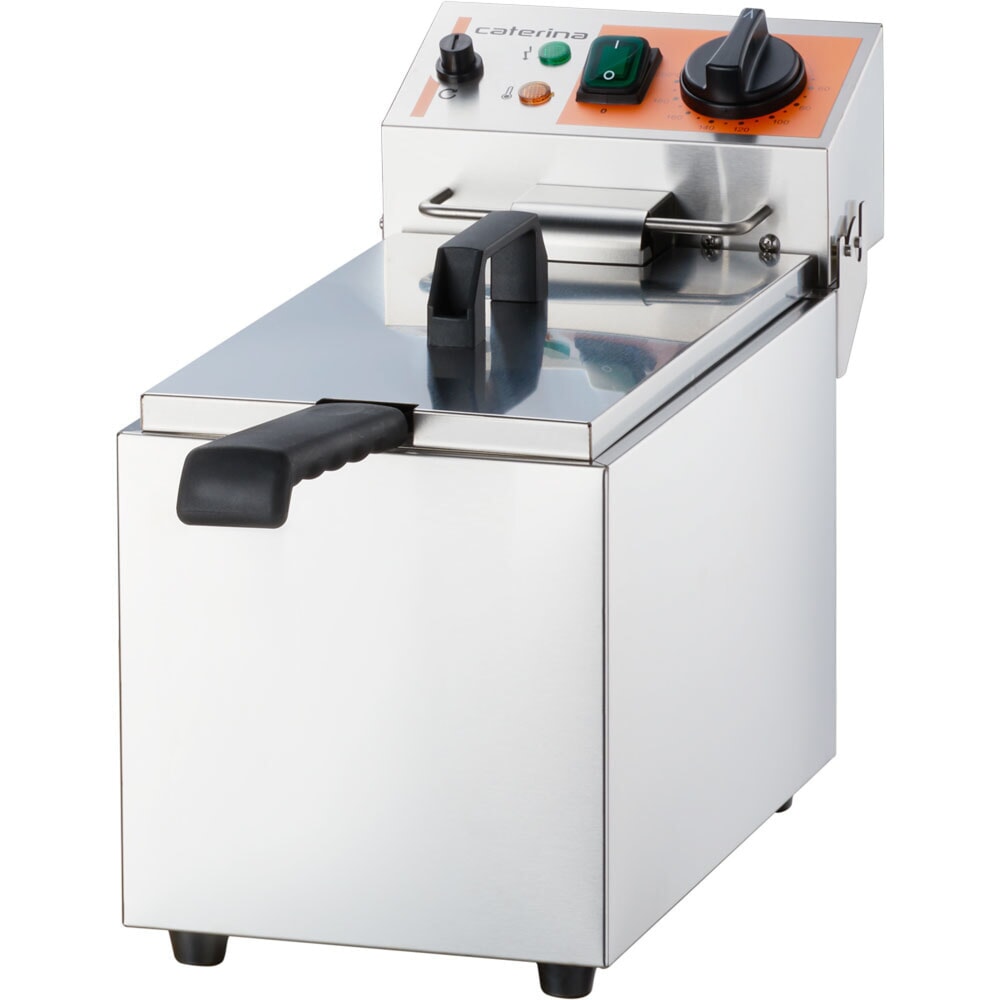 N° de l'image du produit 2 : Friteuse double CATERINA Stalgast, 2 x 4 litres, 415 x 430 x 265 mm (L x P x H), 2 x 2 kW 230 V