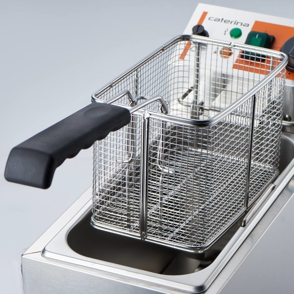N° de l'image du produit 5 : Friteuse double CATERINA Stalgast, 2 x 4 litres, 415 x 430 x 265 mm (L x P x H), 2 x 2 kW 230 V
