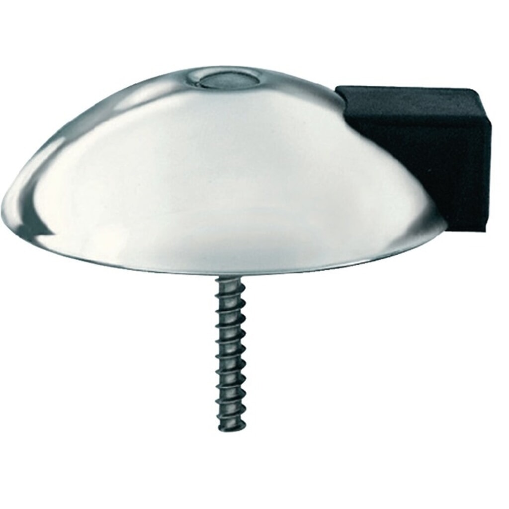 Illustration du produit: FSB Bodentürpuffer 38 3884, Edelstahl matt, Ø 70 mm Höhe 20 mm, Dübelmontage