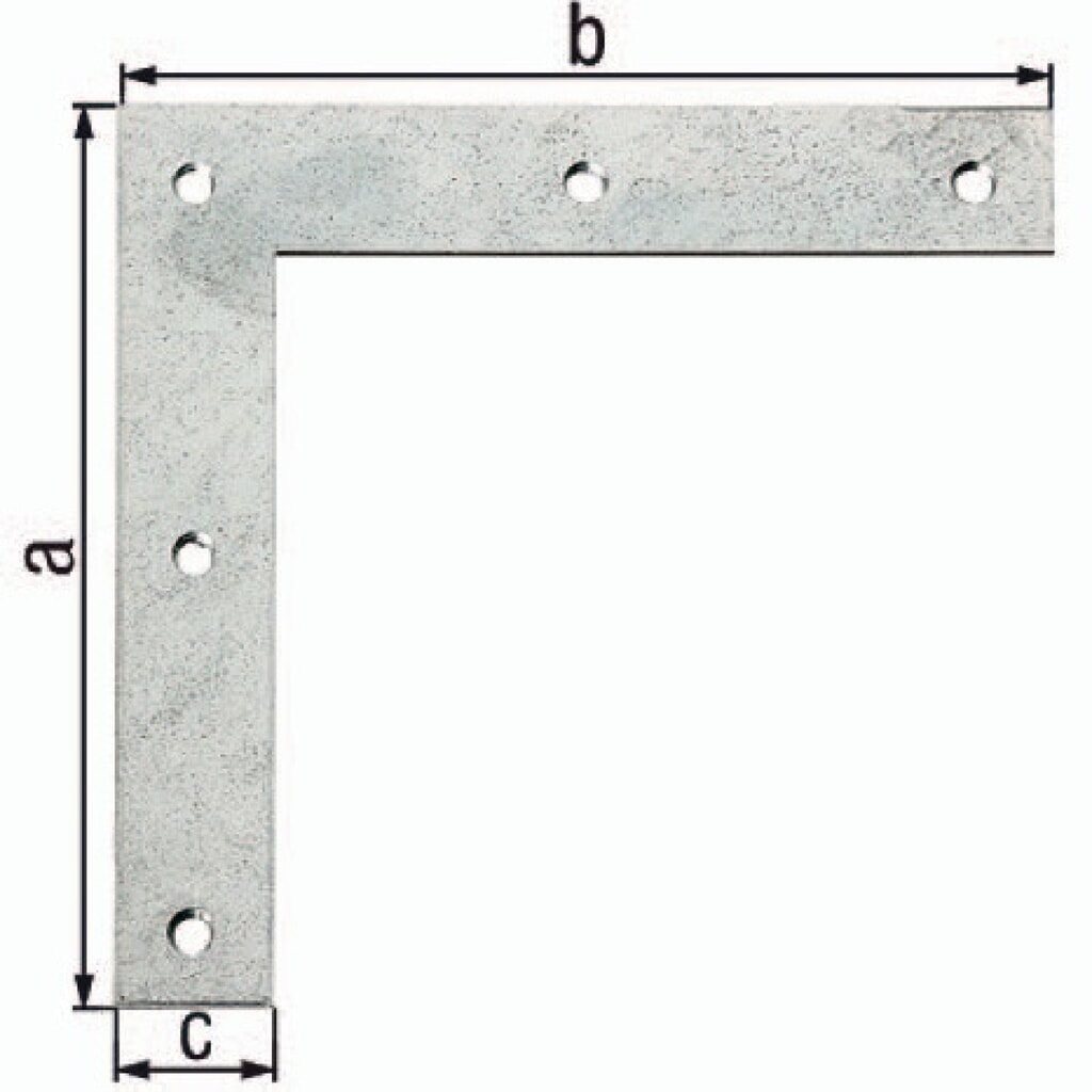 GAH Eckwinkel Länge 160 x 160 mm, Stahl sendzimirverzinkt, Breite 30 mm Stärke 3 mm Illustration du produit: GAH Eckwinkel Länge 160 x 160 mm, Stahl sendzimirverzinkt, Breite 30 mm Stärke 3 mm