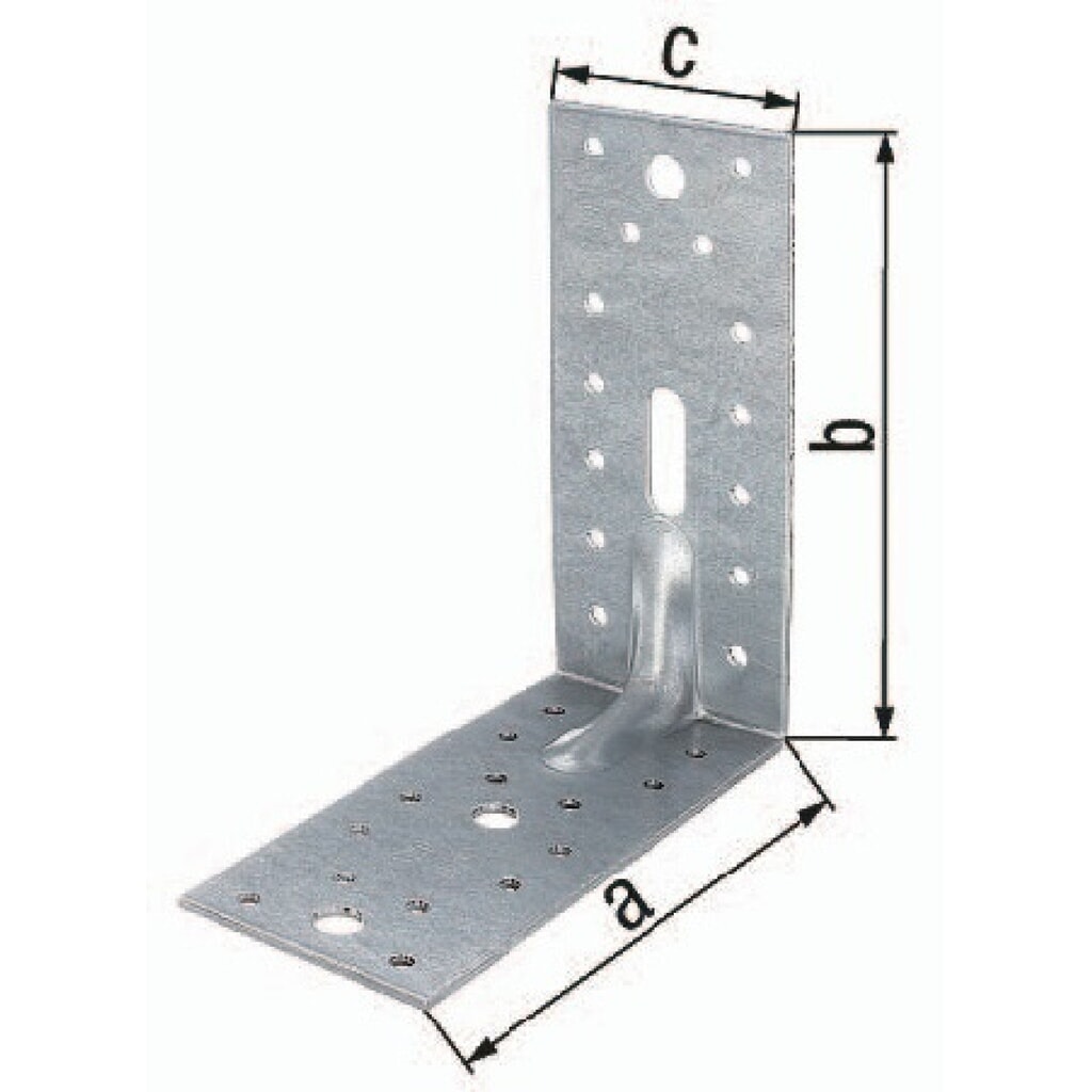 GAH Schwerlast-Winkelverbinder ETA-8/165, Anzahl Löcher1 / 3 / 28 S.2,5 mm, 150 x 150x65mm, ETA-8/165 Illustration du produit: GAH Schwerlast-Winkelverbinder ETA-8/165, Anzahl Löcher1 / 3 / 28 S.2,5 mm, 150 x 150x65mm, ETA-8/165