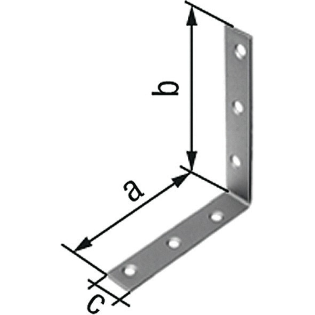GAH Stuhlwinkel Länge 40 x 40 mm, Edelstahl, Breite 15 mm Stärke 1,75 mm, Loch-Ø 4,5 mm Illustration du produit: GAH Stuhlwinkel Länge 40 x 40 mm, Edelstahl, Breite 15 mm Stärke 1,75 mm, Loch-Ø 4,5 mm