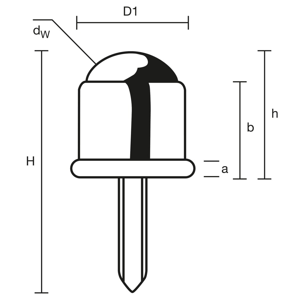 N° de l'image du produit 3 : Galet sphérique avec barre filetée, acier, Ø 16 mm, capacité de charge 12 kg