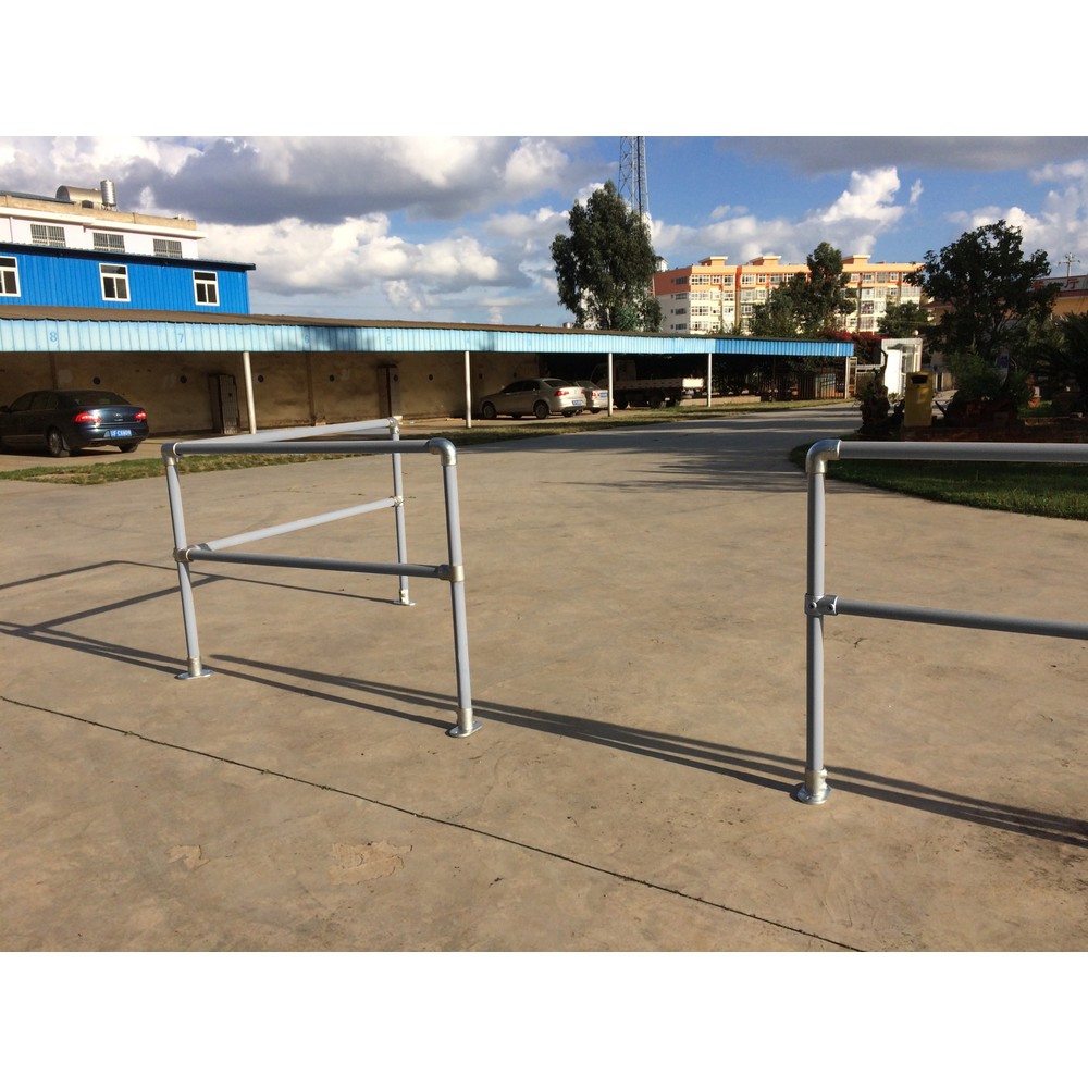 N° de l'image du produit 1 : Rambarde de sécurité KwikKit®, droite, longueur 3.000 mm, galvanisée