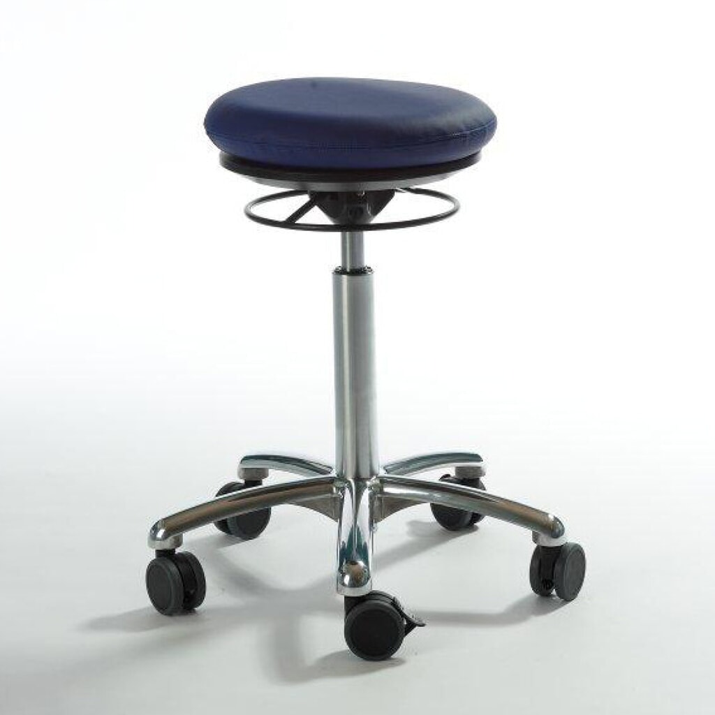 Illustration du produit: Global Stole A/S Tabouret Pilates, assise en similicuir, hauteur d’assise comprise entre 540 et 730 mm, bleu