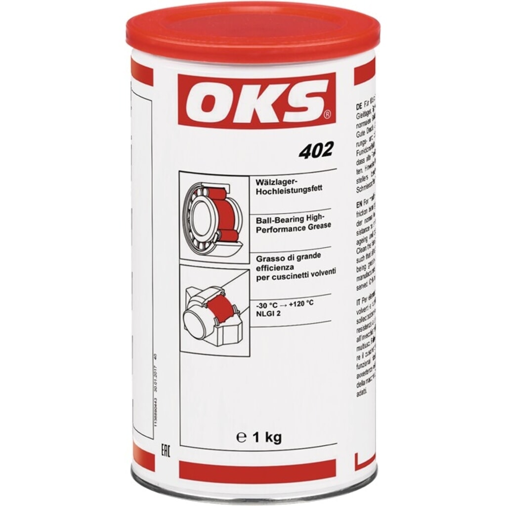 Illustration du produit: Graisse ht. perform. de paliers à roul. 402 beige 1 kg boîte OKS