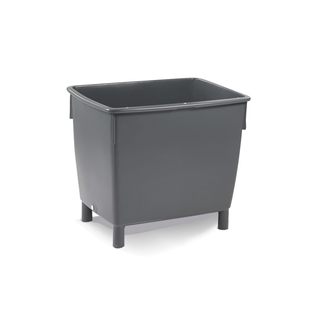 Illustration du produit: Grand conteneur CRAEMER en polyéthylène, 210 litres, gris basalte