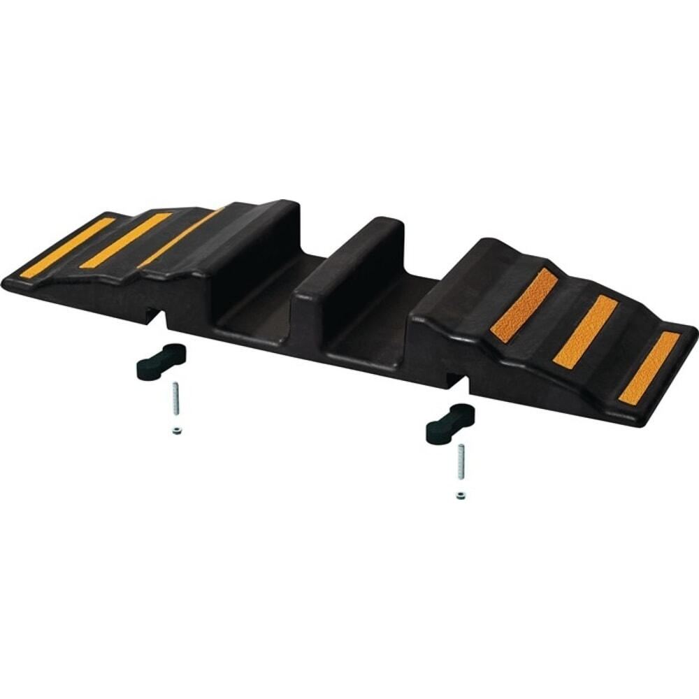 Illustration du produit: Gummi-Schlauchbrücke, L850xB380xH90mm, 6 Reflektorstreifen