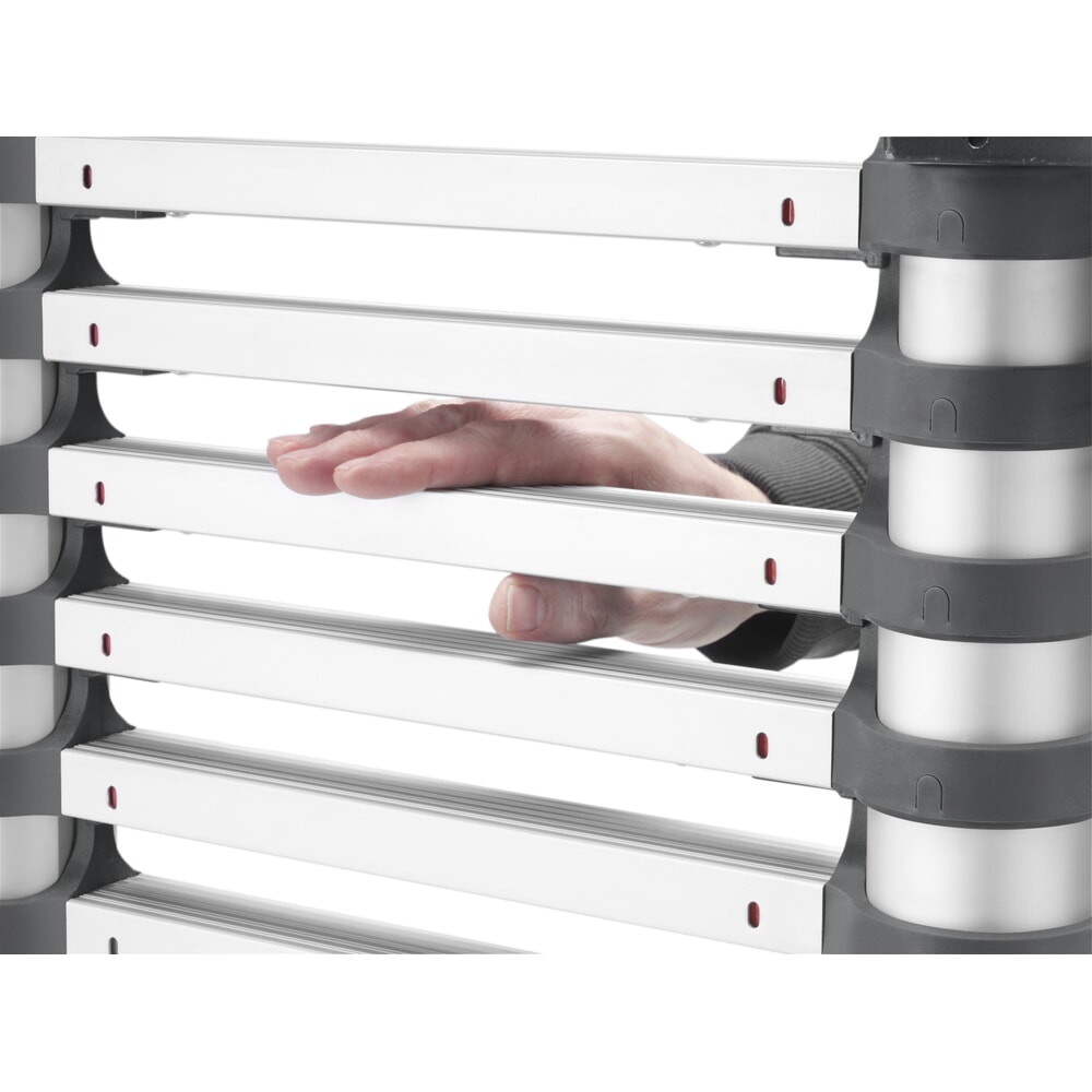 N° de l'image du produit 3 : Hailo FlexLine, échelle télescopique de sécurité en aluminium, 9 échelons