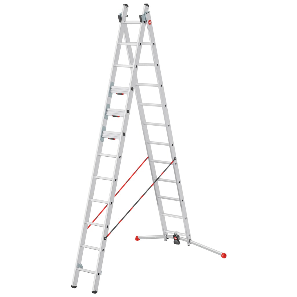 Hailo S110 Pro, échelle multi-usages en 2 parties, 2 x 12 échelons Illustration du produit: Hailo S110 Pro, échelle multi-usages en 2 parties, 2 x 12 échelons
