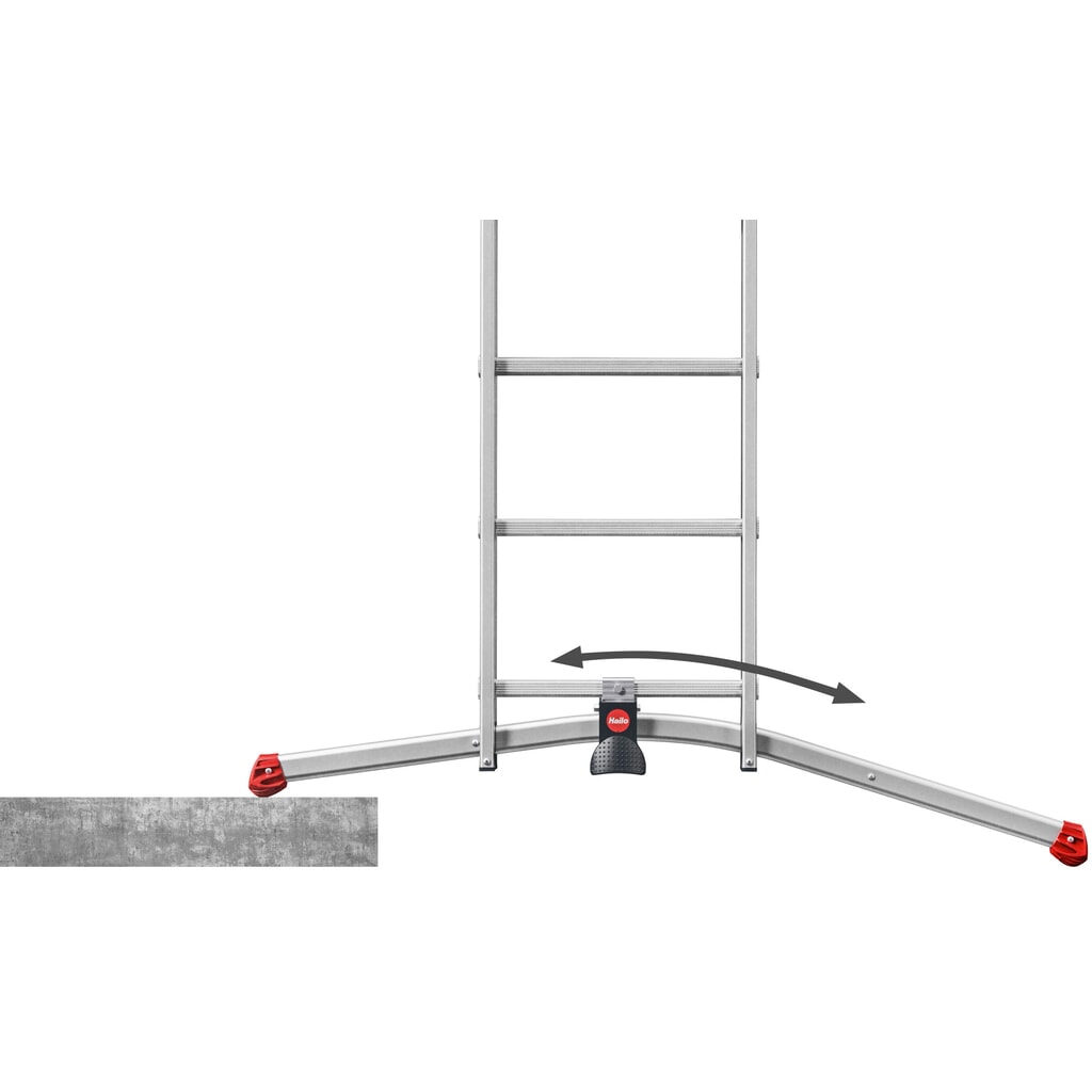 N° de l'image du produit 7 : Hailo S110 Pro, échelle multi-usages en 2 parties, 2 x 12 échelons