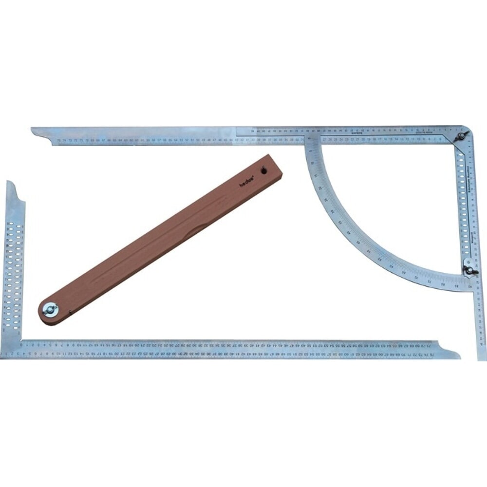 Illustration du produit: HEDUE Anreißgerät Alpha Classic Set, Edelstahl rostfrei, 500 mm Buchenholzschmiege