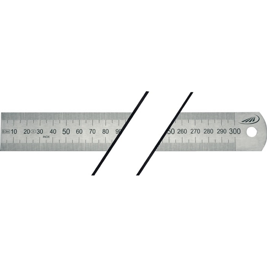 HELIOS PREISSER Stahlmaßstab, Stahl biegsam, Länge 300 mm, Teilung A = mm/mm Illustration du produit: HELIOS PREISSER Stahlmaßstab, Stahl biegsam, Länge 300 mm, Teilung A = mm/mm
