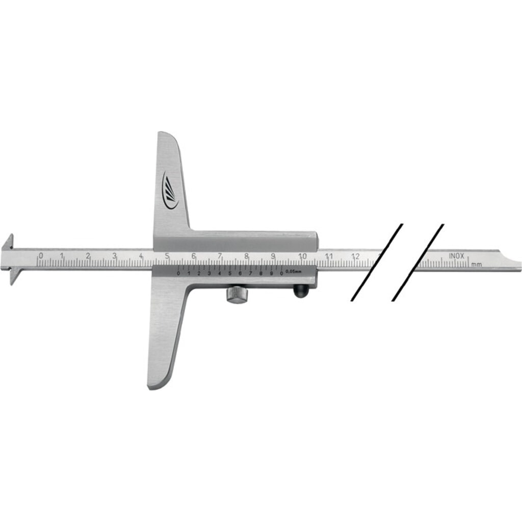 Illustration du produit: HELIOS PREISSER Tiefenmessschieber, abgesetzte Messschiene 8 x 3 mm, 200 mm