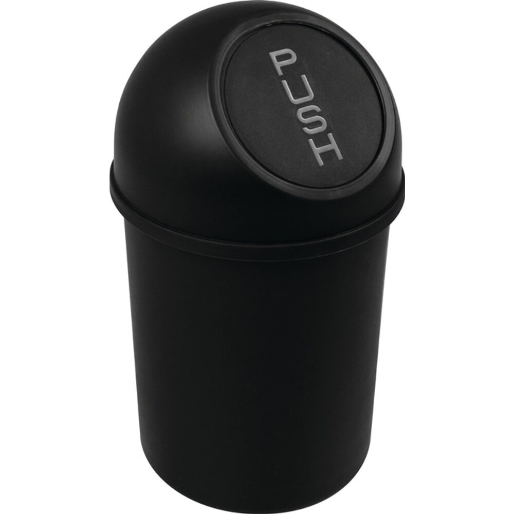 Illustration du produit: helit Abfallbehälter, 6 l schwarz, H375xØ214mm