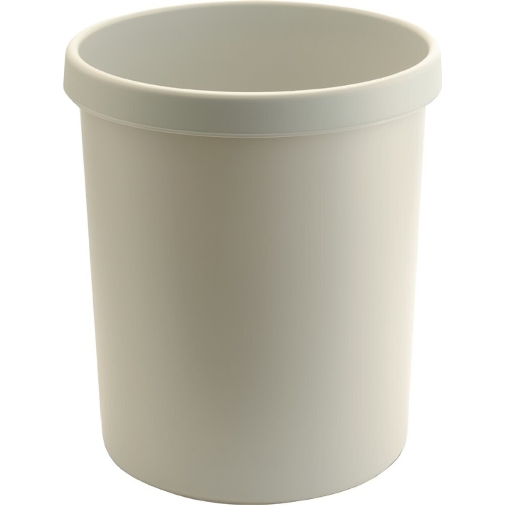Illustration du produit: helit Papierkorb, Kunststoff, 30 l H405xØ350 mm mit Griffrand, lichtgrau