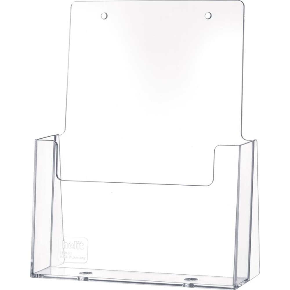 Illustration du produit: helit Tischprospekthalter, Kunststoff transparent, DIN A5 hoch, freistehend