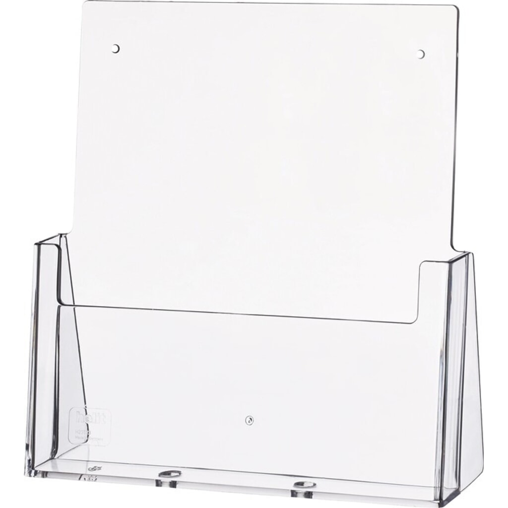 Illustration du produit: helit Tischprospekthalter, Kunststoff transparent, DIN A4 hoch, freistehend