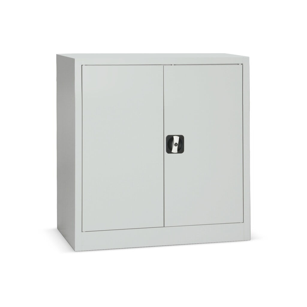 Illustration du produit: HEMMDAL Armoire à portes battantes, 2 rangées de classeurs, largeur 800 mm, RAL 7035 gris clair