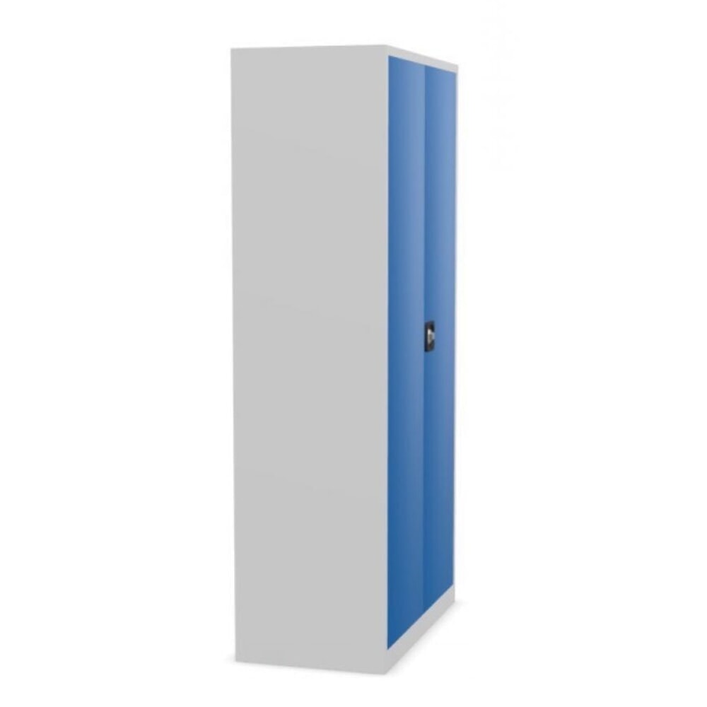 N° de l'image du produit 4 : HEMMDAL Armoire d'atelier HW-XBT, serrure à cylindre de sécurité, HxlxP 1 950 x 1 200 x 600 mm, gris clair / bleu gentiane